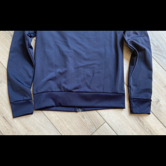 Adidas Women’s 3 Stripe Tricot FullZip Jacket Navy - Picture 11 of 13